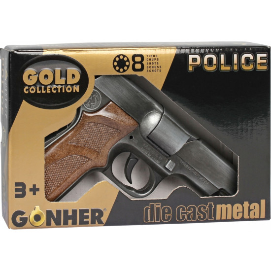 Metalowy pistolet policyjny
