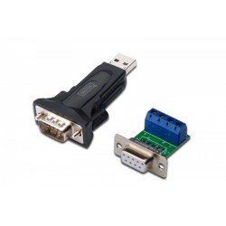 Konwerter/Adapter USB 2.0 do RS485 (DB9) z kablem USB A M/Ż dł. 80cm