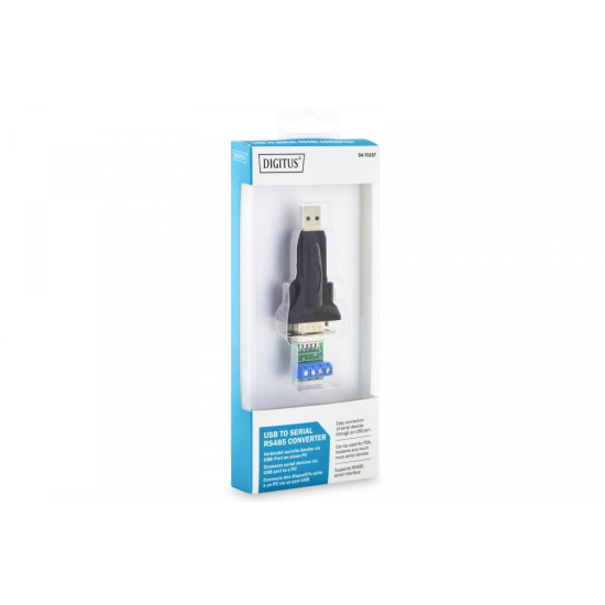 Konwerter/Adapter USB 2.0 do RS485 (DB9) z kablem USB A M/Ż dł. 80cm