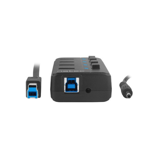 Hub USB 4 porty Mantis 2 USB 3.0 z włącznikiem + zasilacz 