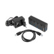 Hub USB 4 porty Mantis 2 USB 3.0 z włącznikiem + zasilacz 