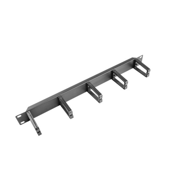 Organizer kabli do szaf 19cali 1U Typ B czarny AK-1202-B