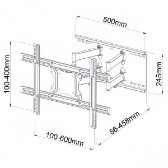 Uchwyt do TV LED/LCD AR-87 40-80 cali Regulacja pion/poziom 46cm 