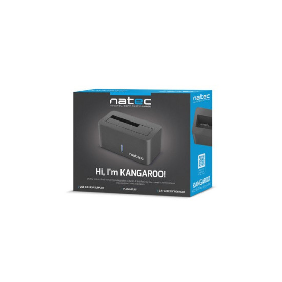 Stacja dokująca HDD Kangaroo SATA 2.5'+3.5' USB 3.0 + zasilacz