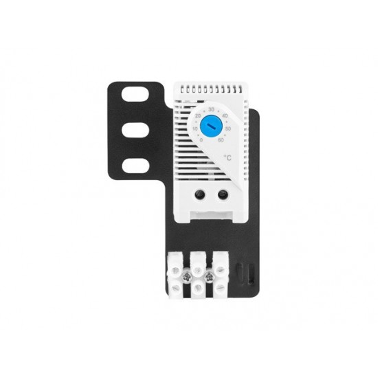  Termostat zamykający AK-1505-S 10A Do szaf z uchem montażowym i kostką  elektryczną Szary