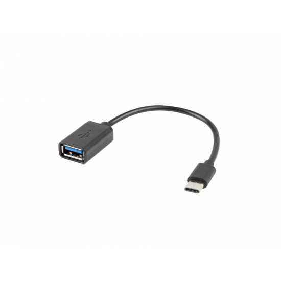 Adapter USB C(M)-USB-A (F)2.0 0.15M OTG Czarny 