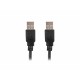 Kabel USB-A M/M 2.0 1.8m Czarny 