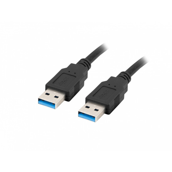 Kabel USB-A M/M 3.0 0.5m Czarny 