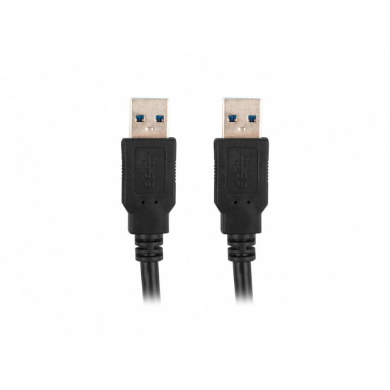 Kabel USB-A M/M 3.0 0.5m Czarny 