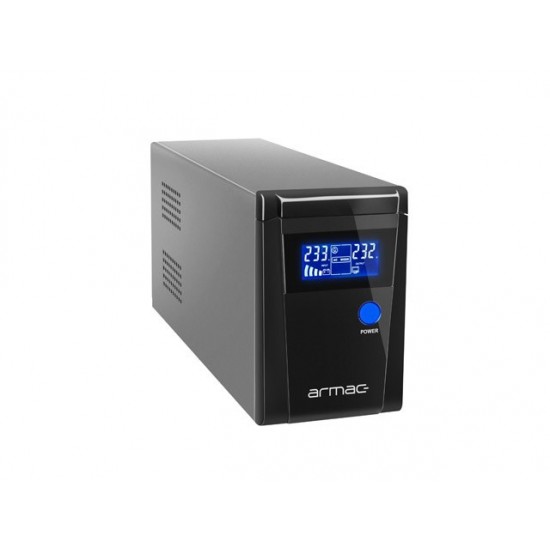 UPS Line-In 850VA Office Pure Sine Wave LCD 2X230v schuko Metalowa obudowa 