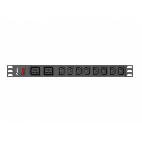 Listwa zasilająca Rack PDU 19 cali 1U 16A 2X C19 8X IEC C13 