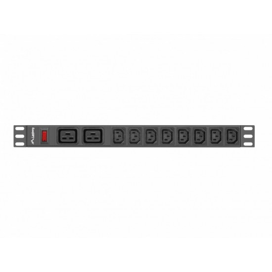 Listwa zasilająca Rack PDU 19 cali 1U 16A 2X C19 8X IEC C13 