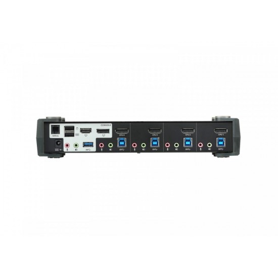 Przełącznik USB 3.0 4K DP MST KVM 4-portowy CS1924M