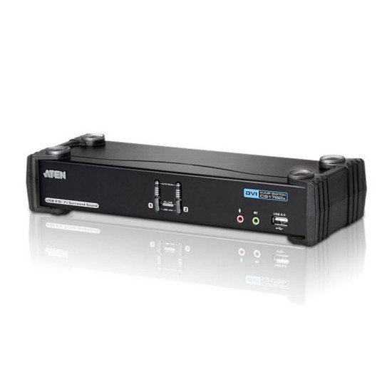 Przełącznik USB DVI Dual Link / CH7.1 Audio KVMP CS1782A
