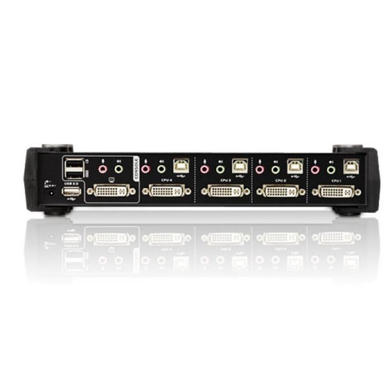 Przełącznik 4-Port USB DVI Dual lin k/Audio KVMP CS1784A 