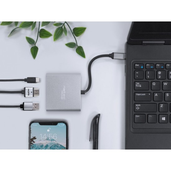 Multi Port Fowler mini USB-C PD, USB 3.0, HDMI 4K 