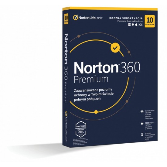 *Norton 360 PREMIUM 75GB PL 1U 10Dvc 1Y  21408749 