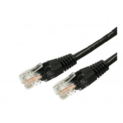 Kabel Patchcord kat.6 RJ45 UTP 1,5m. czarny