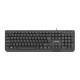 Klawiatura Trout Slim czarna USB 