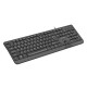 Klawiatura Trout Slim czarna USB 