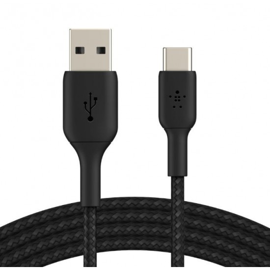 *Belkin Braided USB-C USB-A 3m  czarny