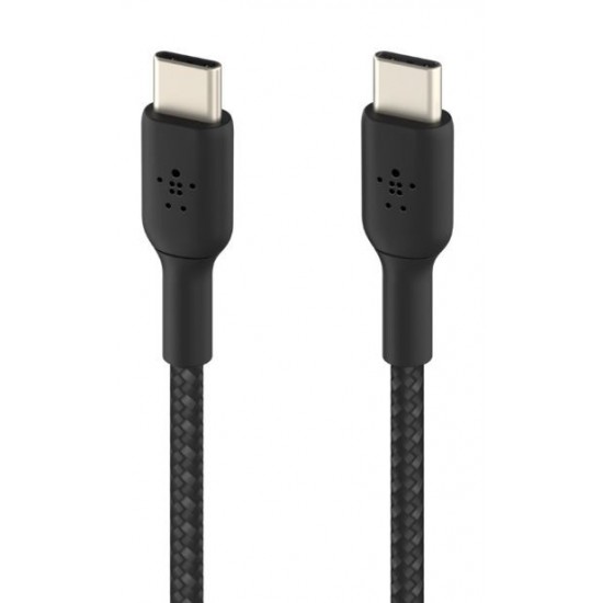 Kabel Braided USB-C USB-C 1m czarny