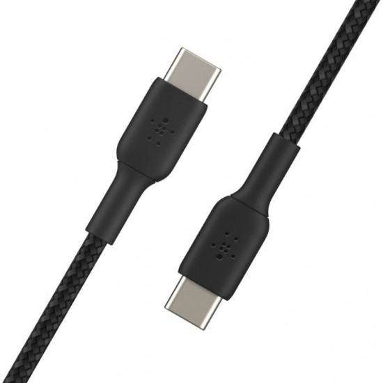 Kabel Braided USB-C USB-C 1m czarny