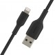 Kabel Braided USB- Lightning 15cm czarny