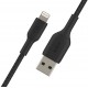 Kabel Braided USB- Lightning 1m czarny