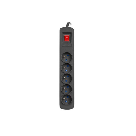 Listwa zasilająca R5 3m 5x230V PL 10A Czarna