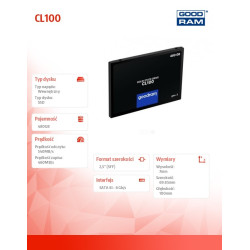Dysk CL100 G3 480GB  SATA3 2,5 