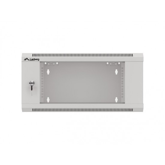 Szafa instalacyjna RACK wisząca 19 cali 4U 570x600 szara WFFA-5604-10S