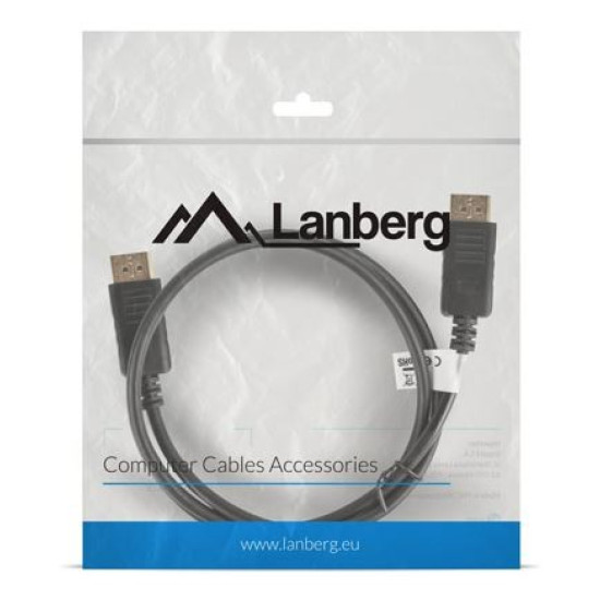 Kabel DisplayPort M/M 4K 1M czarny 