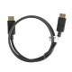 Kabel DisplayPort M/M 4K 1M czarny 