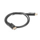Kabel DisplayPort M/M 4K 1M czarny 