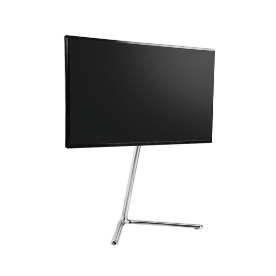Stojak pod telewizor z podstawą V, Chrom 