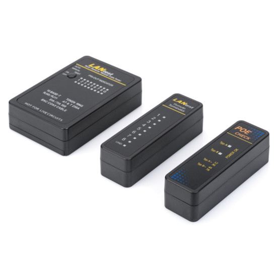 Tester kabli sieciowych i komunikacyjnych (RJ45, RJ12, RJ11, BNC) 