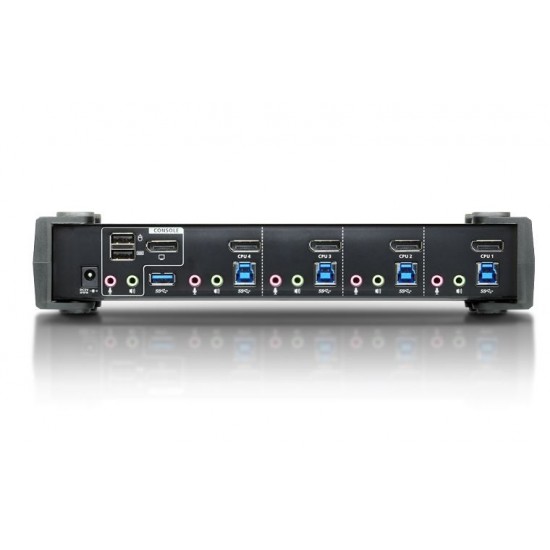 Przełącznik4 portowy  USB 3.0 4K DP KVMP Switch CS1924-AT-G 