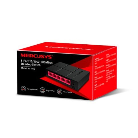 Przełącznik Mercusys MS105G switch 5xGE 