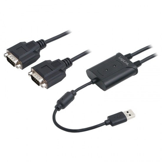 Adapter USB 2.0 do 2x port szeregowy 