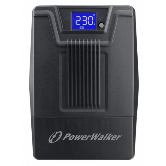 Zasilacz awaryjny UPS POWERWALKER LINE-INTERACTIVE 800VA SCL 2X PL 230V, RJ11/45  IN/OUT, USB, LCD 