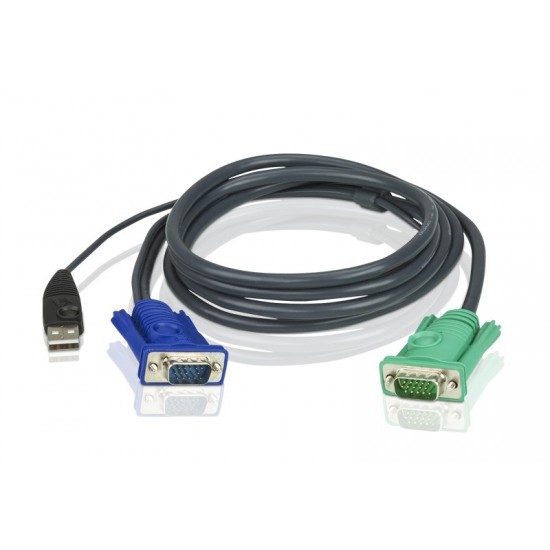 Kabel USB KVM 3in1 SPHD 2L-5201U 