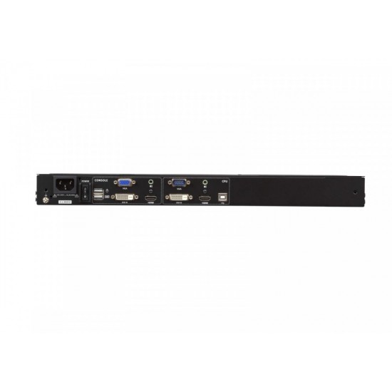 Konsola Short Depth USB HDMI DVI VGA Dual Rail LCD