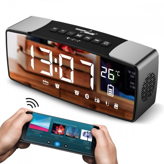  Radiobudzik Bluetooth 4.2 FM Aux-in GB200 