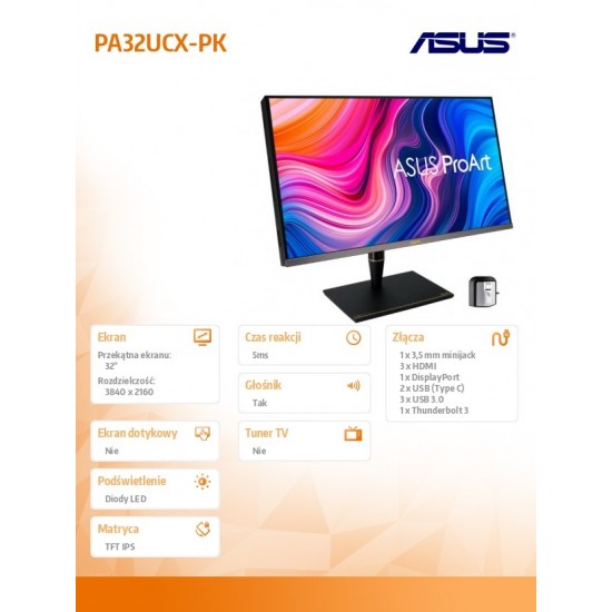 Monitor 32 cala PA32UCX-PK 