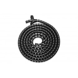 Maskownica organizer do okablowania (kręgosłup) rogulowana elastyczna 5m czarna