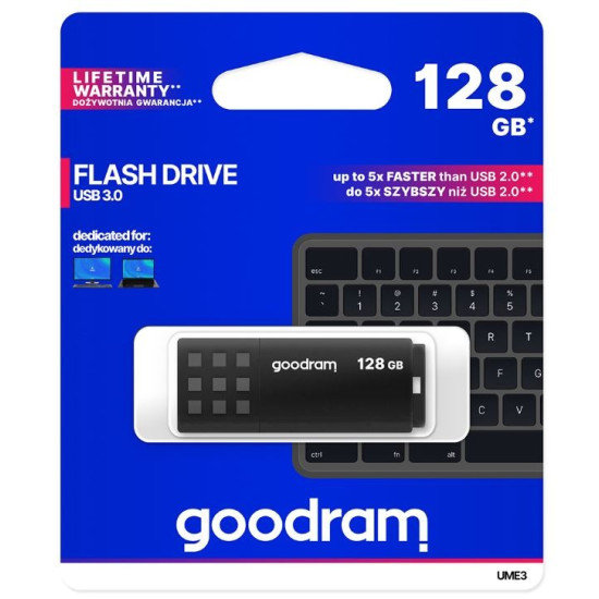 Pendrive UME3 128GB USB 3.0 Czarny 