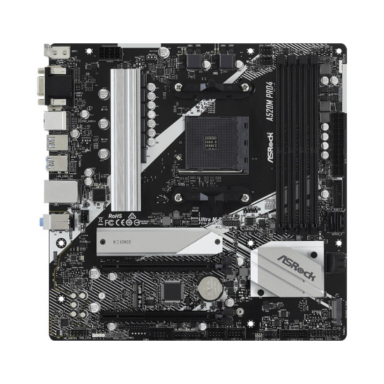 Płyta główna A520M Pro4 AM4 4DDR4 HDMI/DP/VGA M.2 mATX 