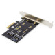 Karta rozszerzeń (Kontroler) M.2 NGFF/NVMe SSD PCIe 3.0 x4 SATA 80, 60, 42, 30 mm