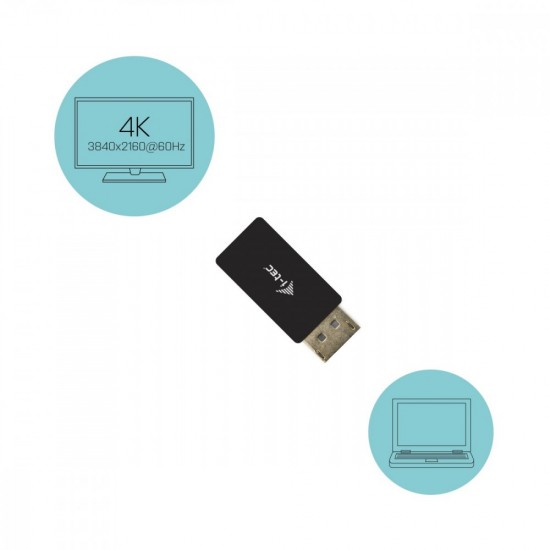 Adapter DisplayPort - HDMI Adapter 4k/60Hz 